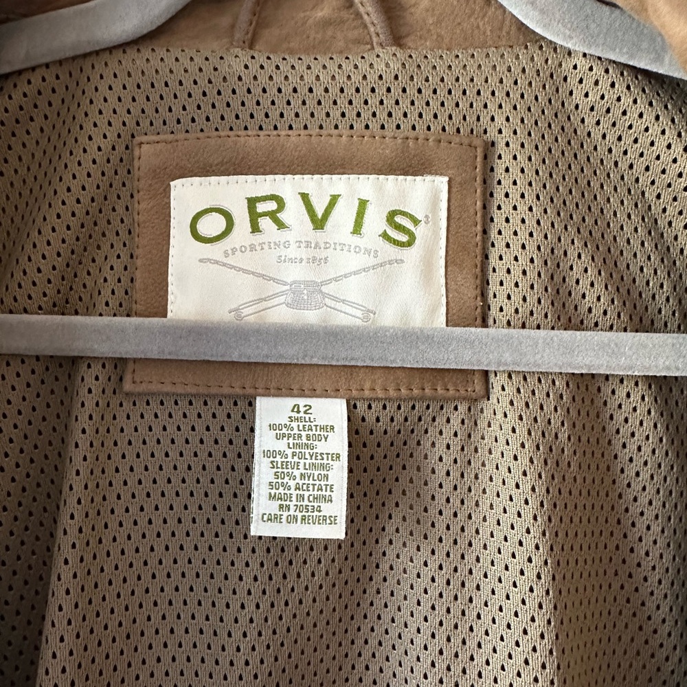Orvis Brown leather blazer
